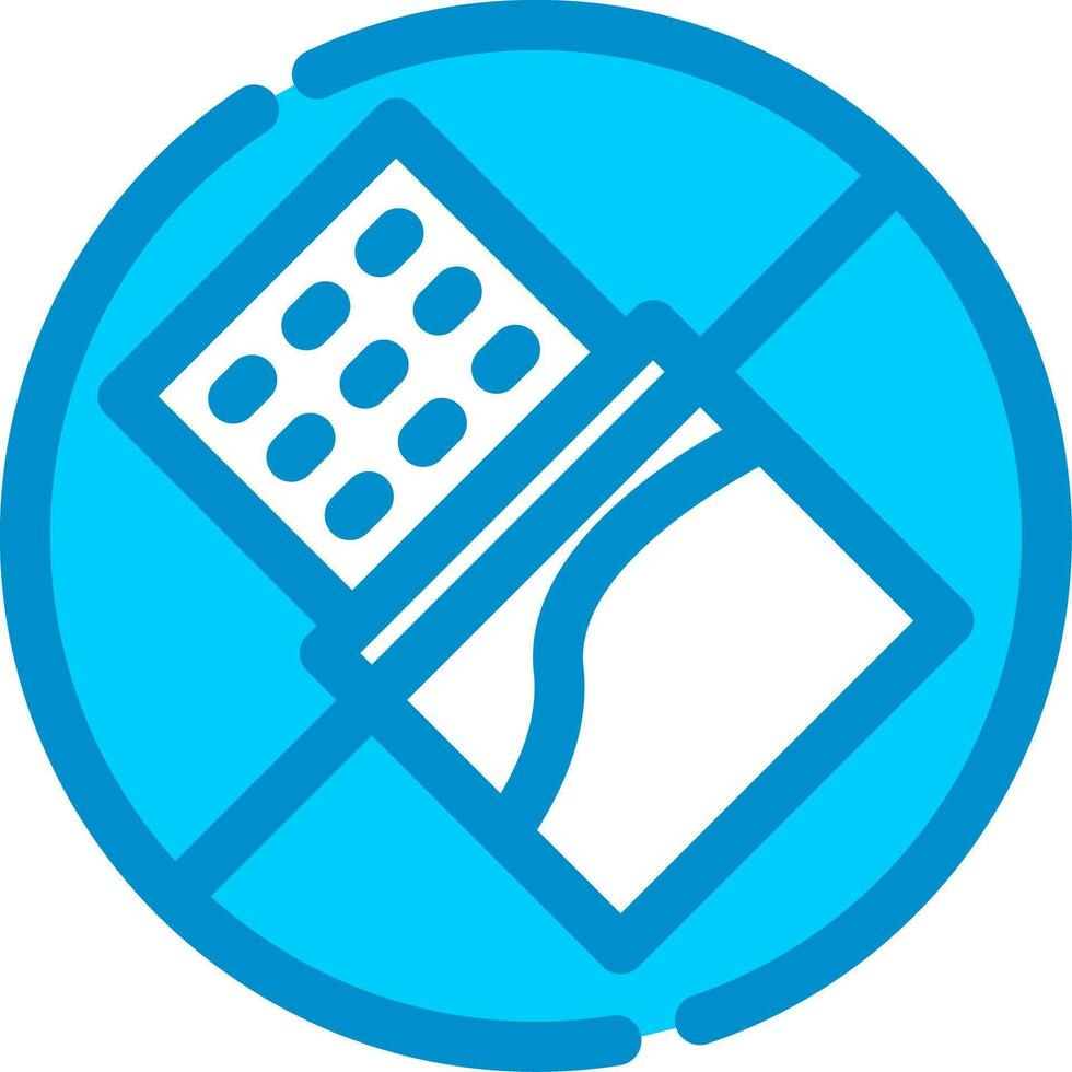 No Chocolate Creative Icon Design vector