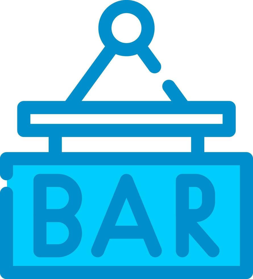 Bar Sign Board Creative Icon Design vector