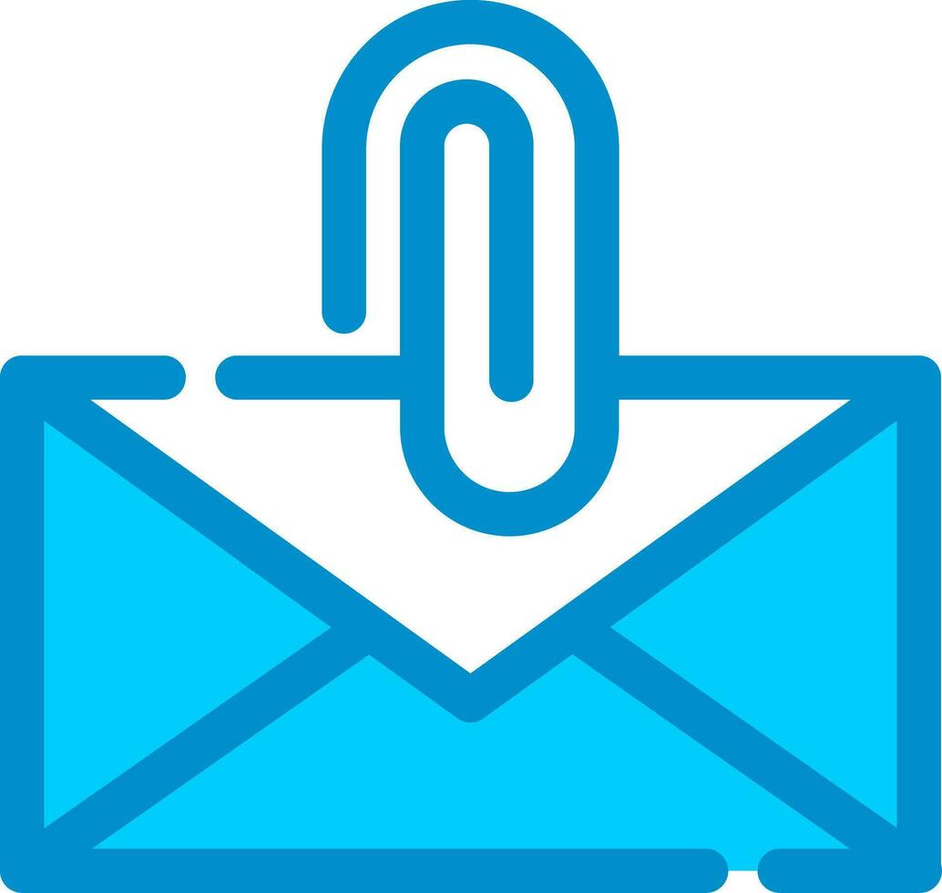 Attach File Email Creative Icon Design vector