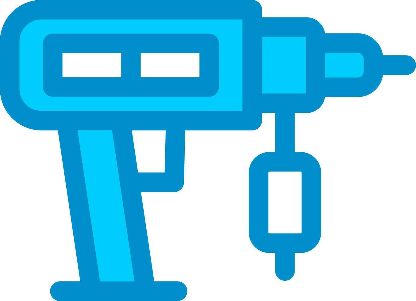 Drilling Machine Creative Icon Design vector