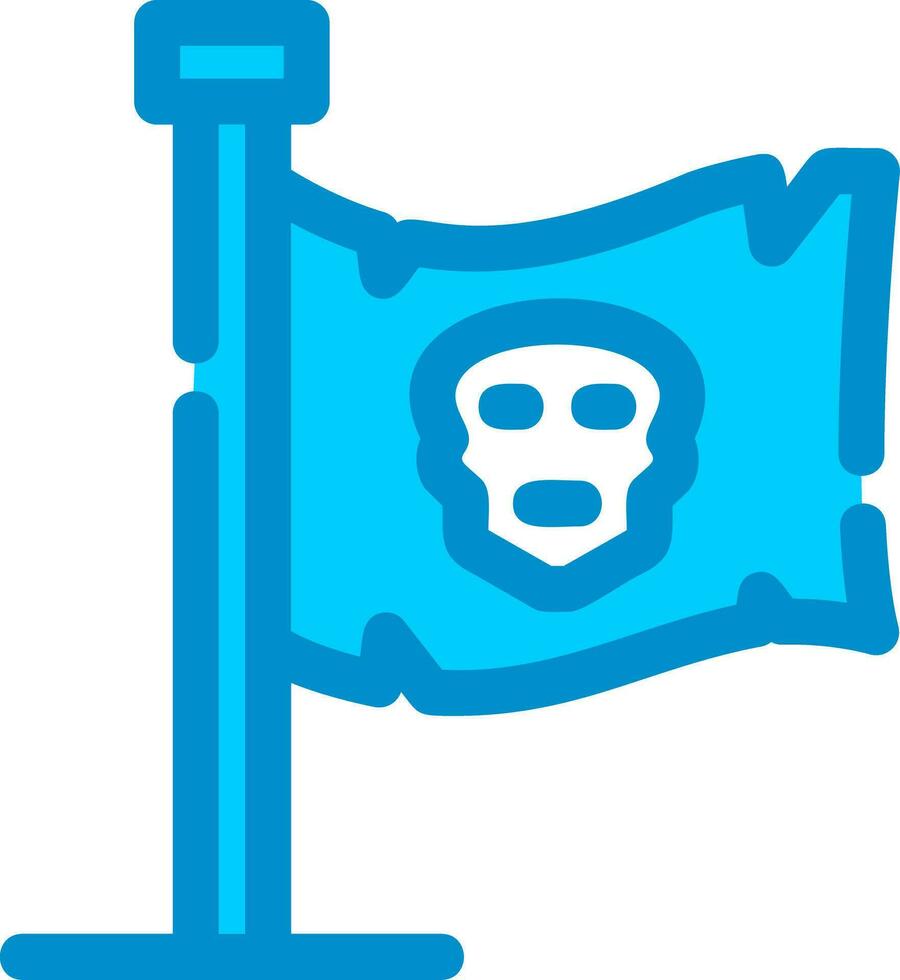 Pirates Flag Creative Icon Design vector