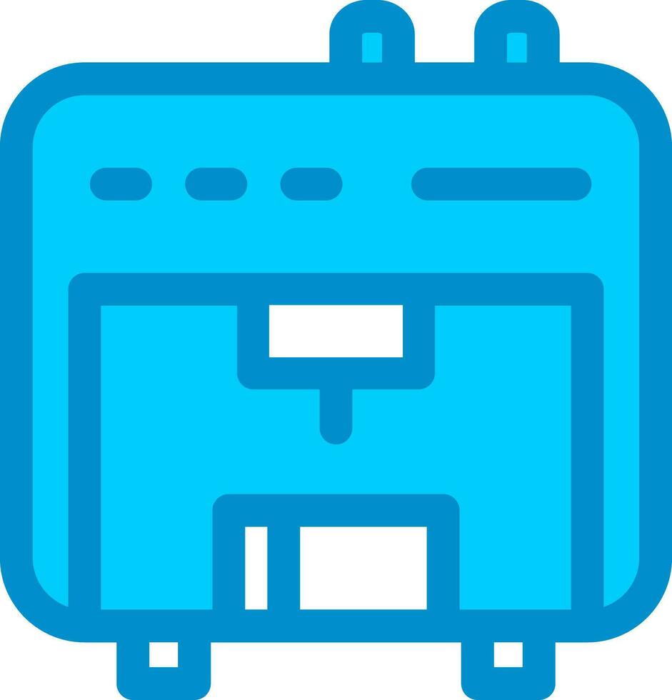 3D Printer Creative Icon Design vector