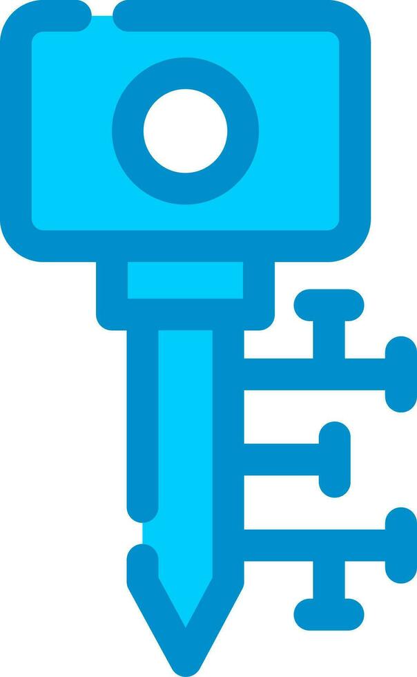 Digital Key Creative Icon Design vector