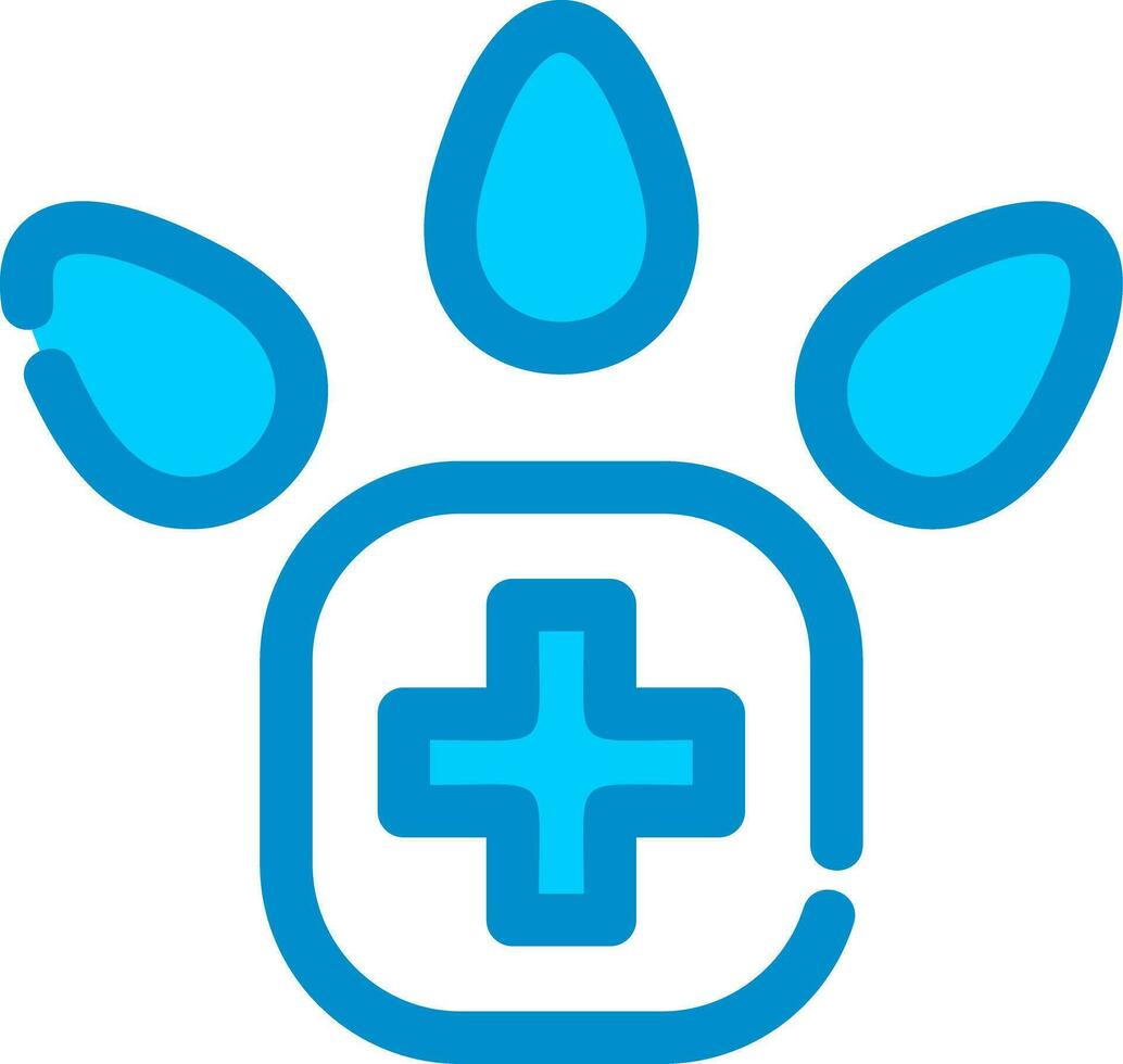 diseño de icono creativo de pie veterinario vector