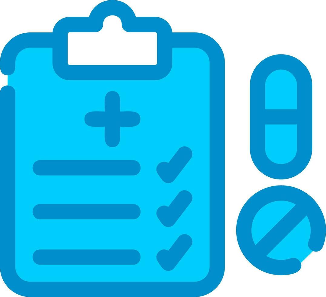 Medical Prescription Creative Icon Design vector