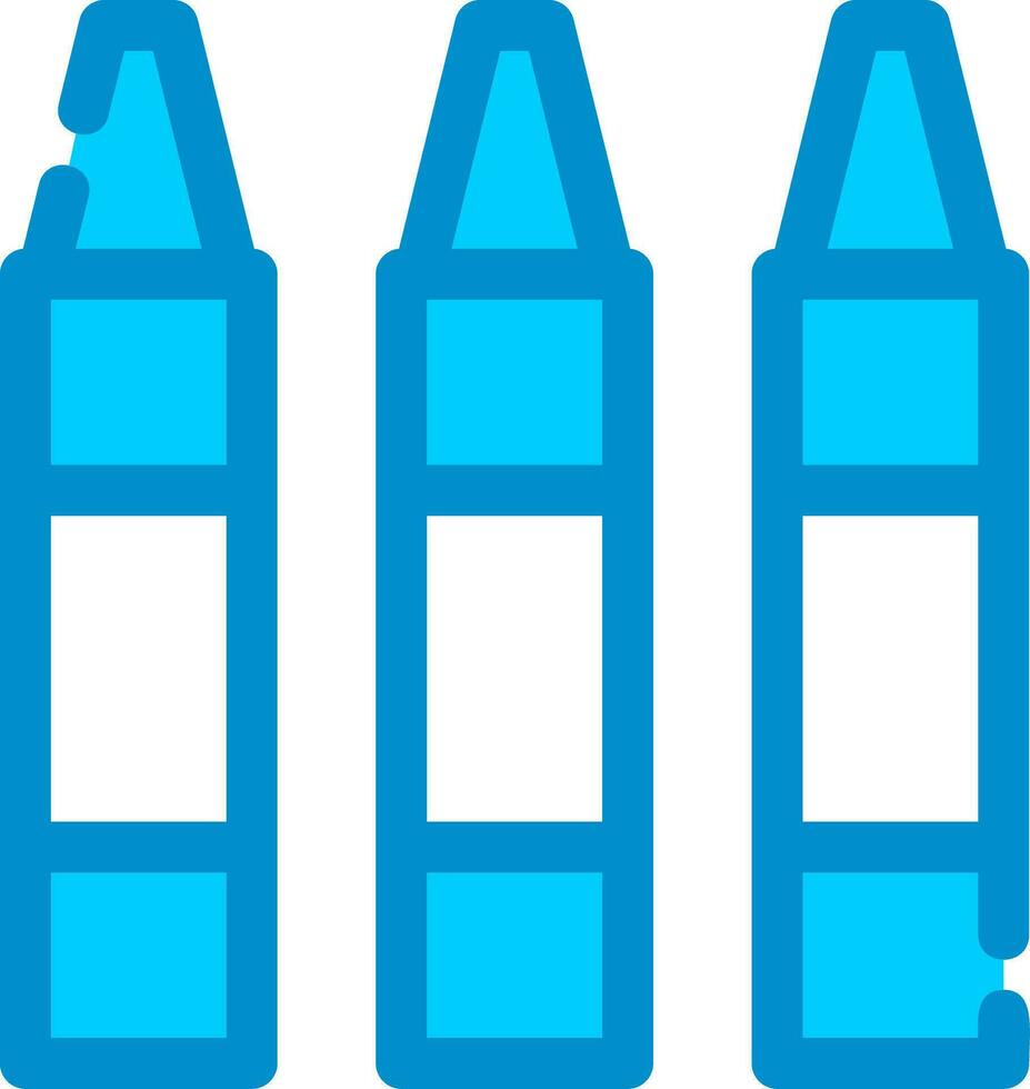 Crayon Creative Icon Design vector