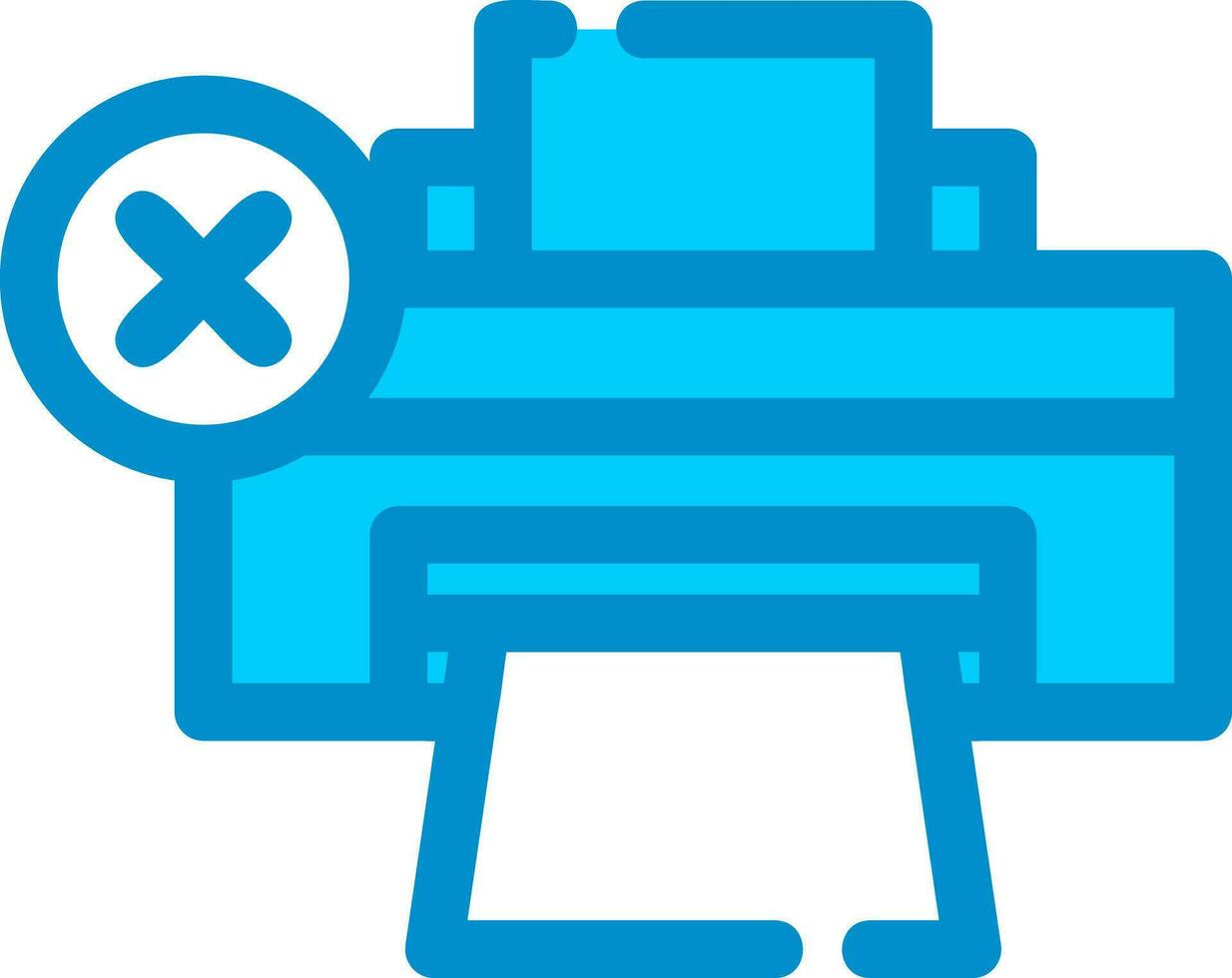 Printer Error Creative Icon Design vector