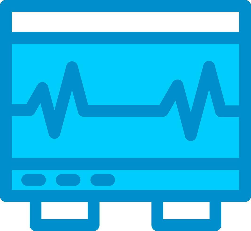 Electrocardiogram Creative Icon Design vector