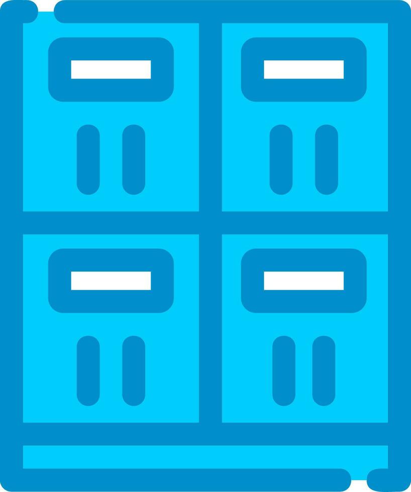 Lockers Creative Icon Design vector