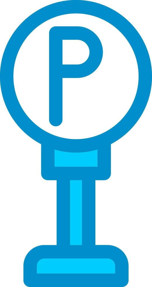 Parking Sign Creative Icon Design vector