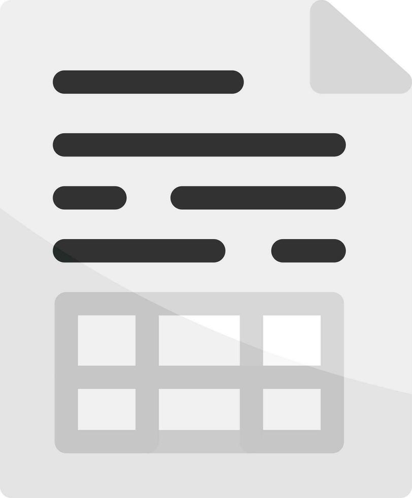 Spreadsheet Creative Icon Design vector