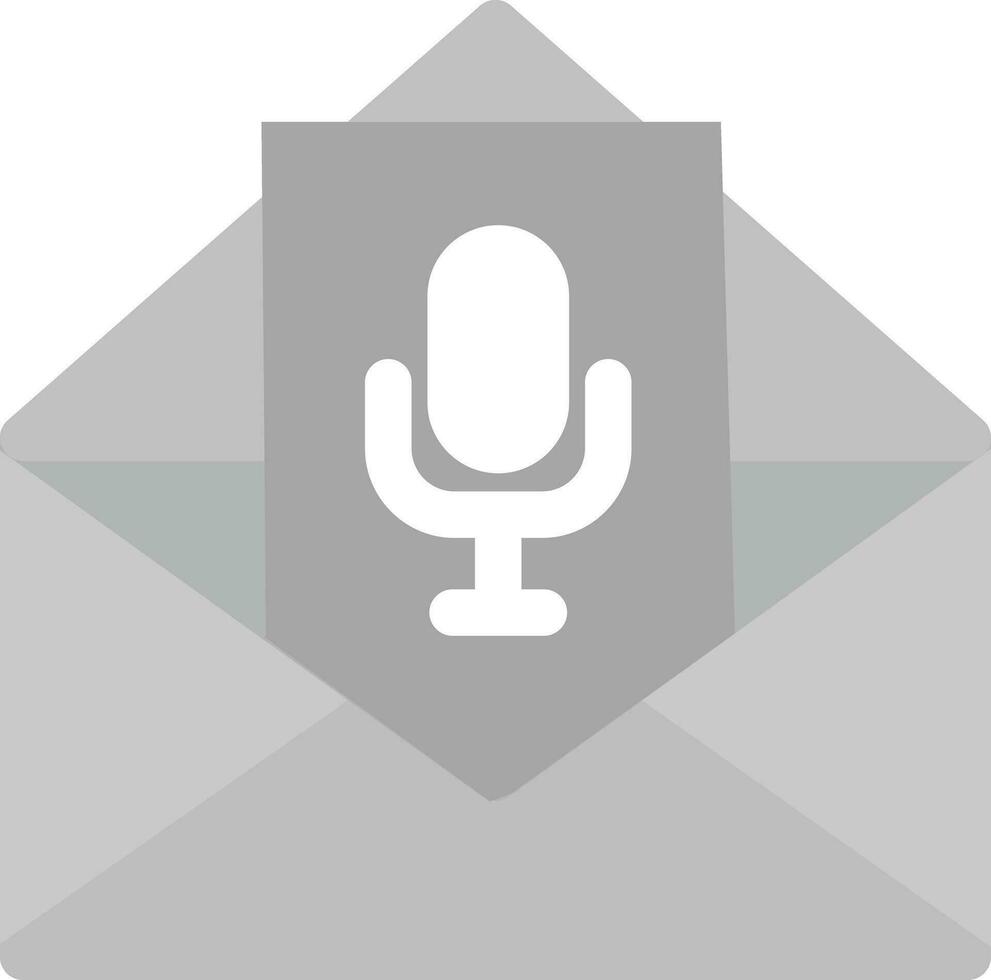 Voice Email Creative Icon Design vector