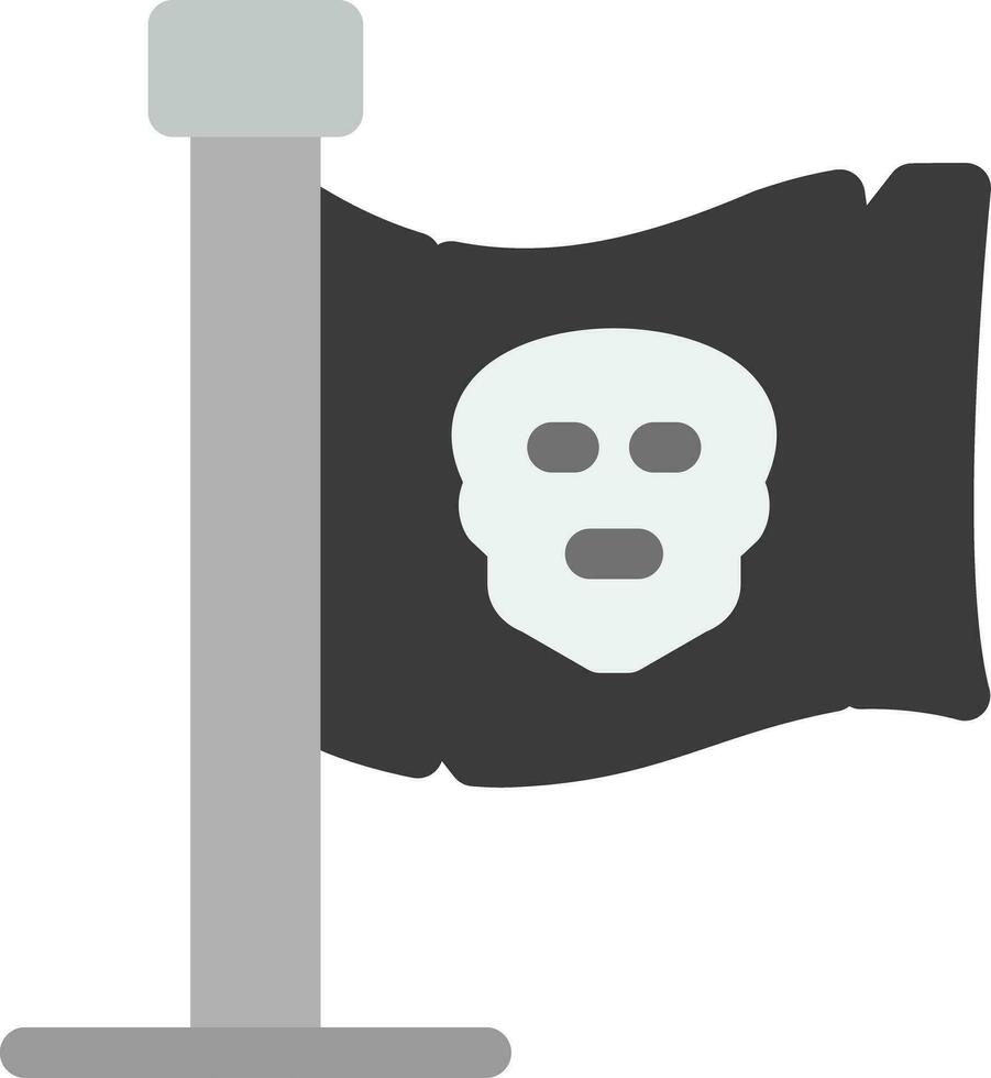 diseño de icono creativo de bandera de piratas vector