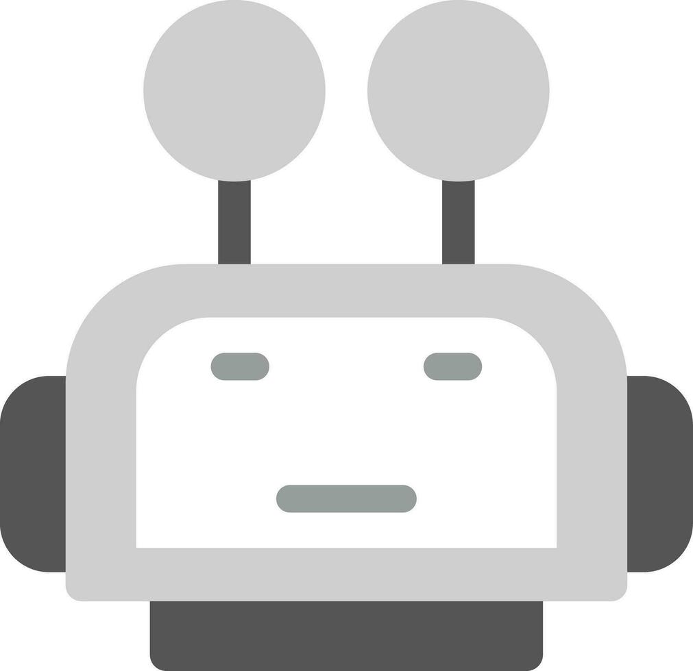 robot cara creativo icono diseño vector