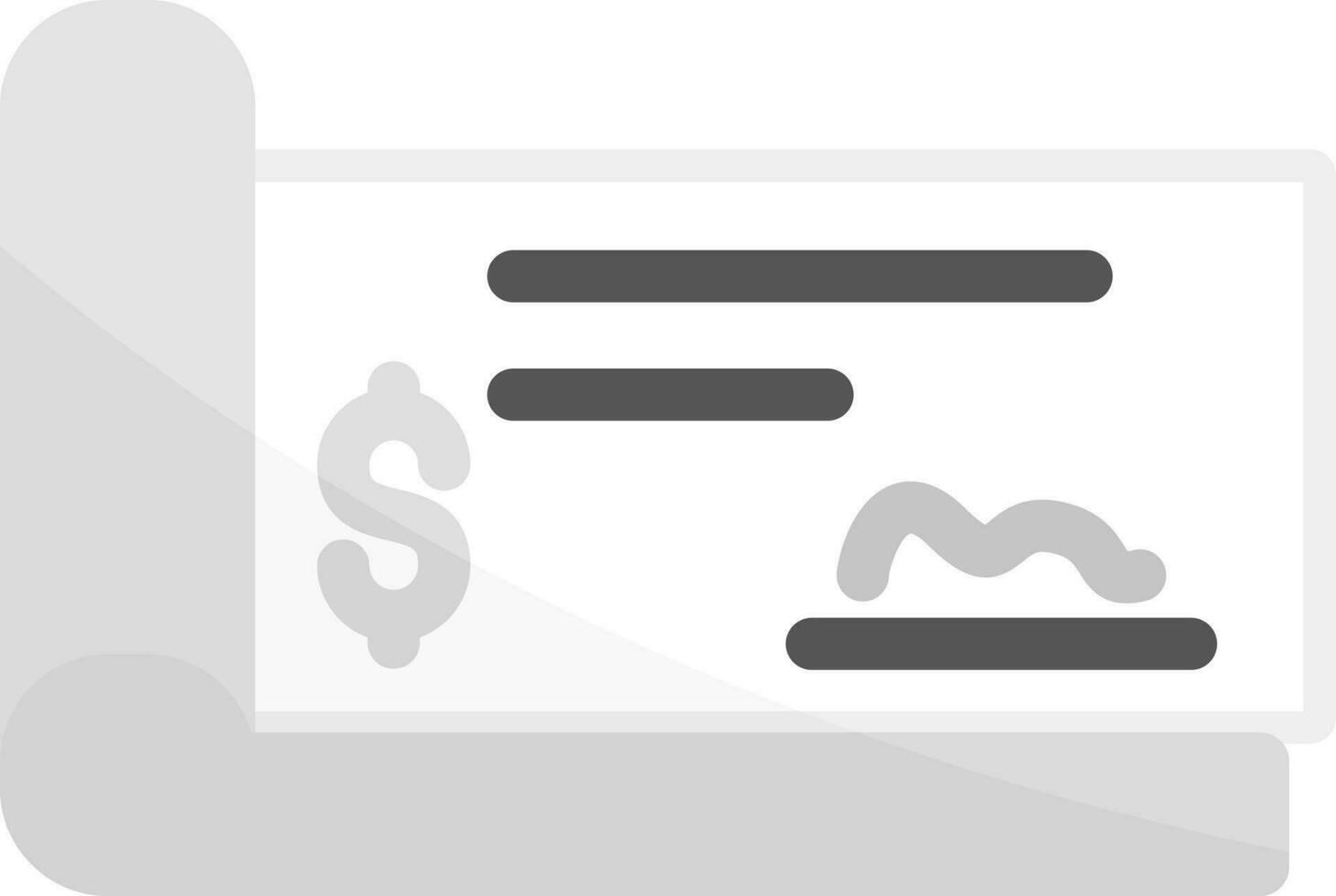 Cheque Creative Icon Design vector