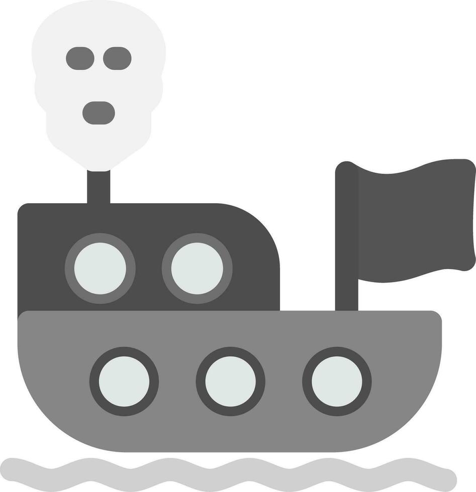 diseño de icono creativo de barco pirata vector