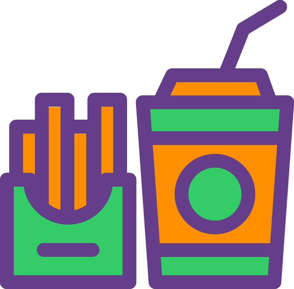 Fast Food Creative Icon Design vector