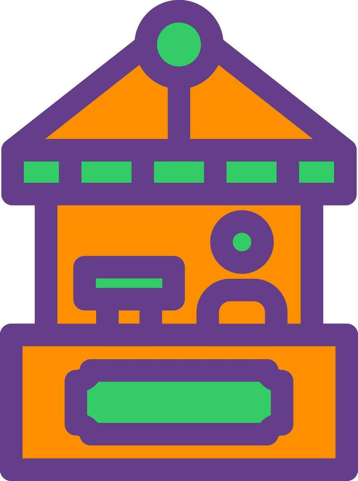 diseño de icono creativo de taquilla vector