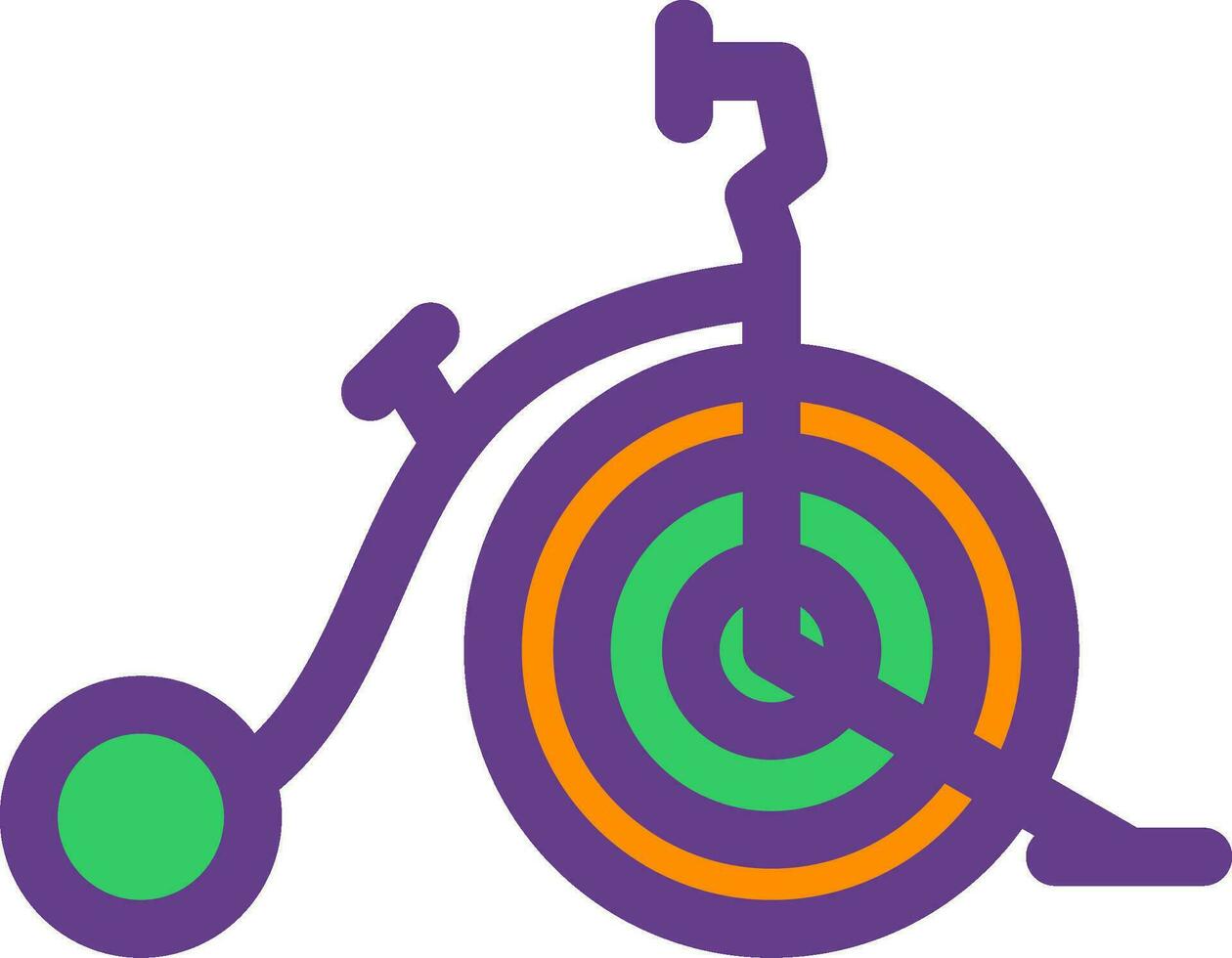 Circus Bike Creative Icon Design vector