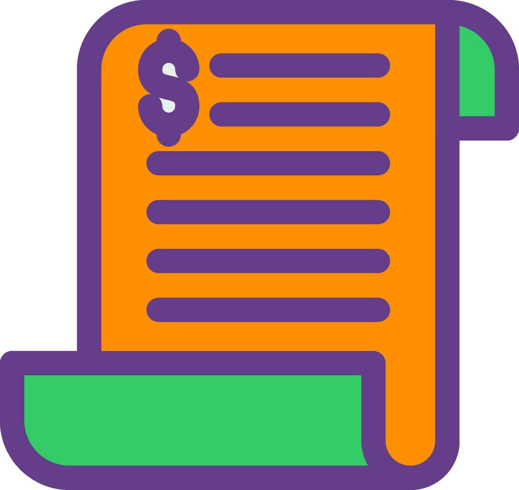 Bill Creative Icon Design vector