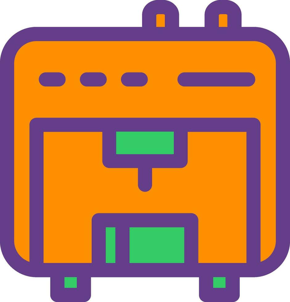 3D Printer Creative Icon Design vector