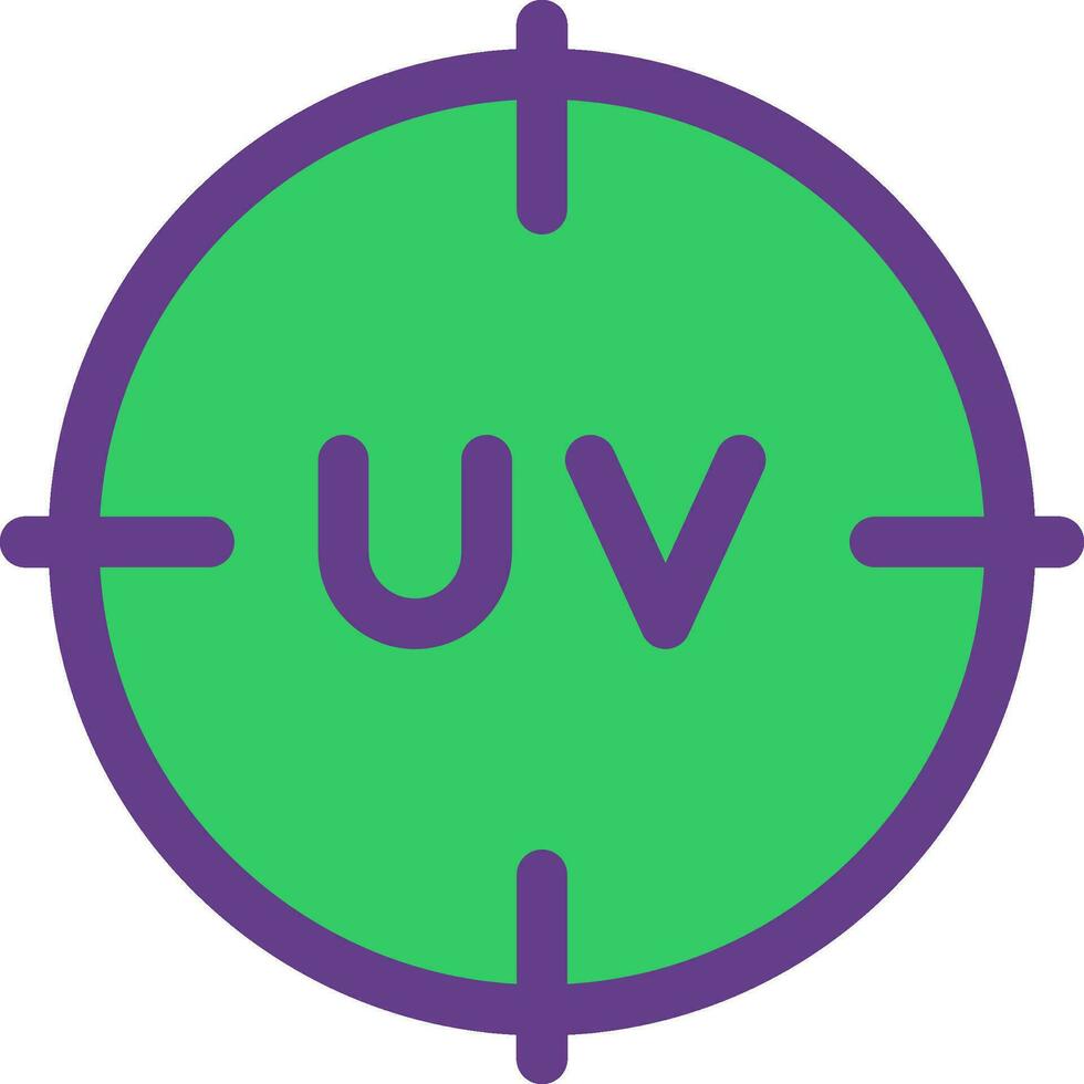 diseño de icono creativo uv vector