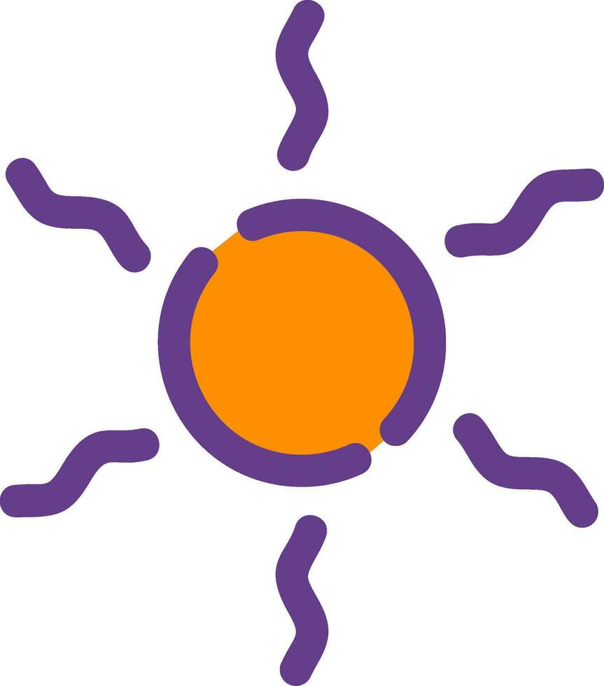 diseño de icono creativo sol vector