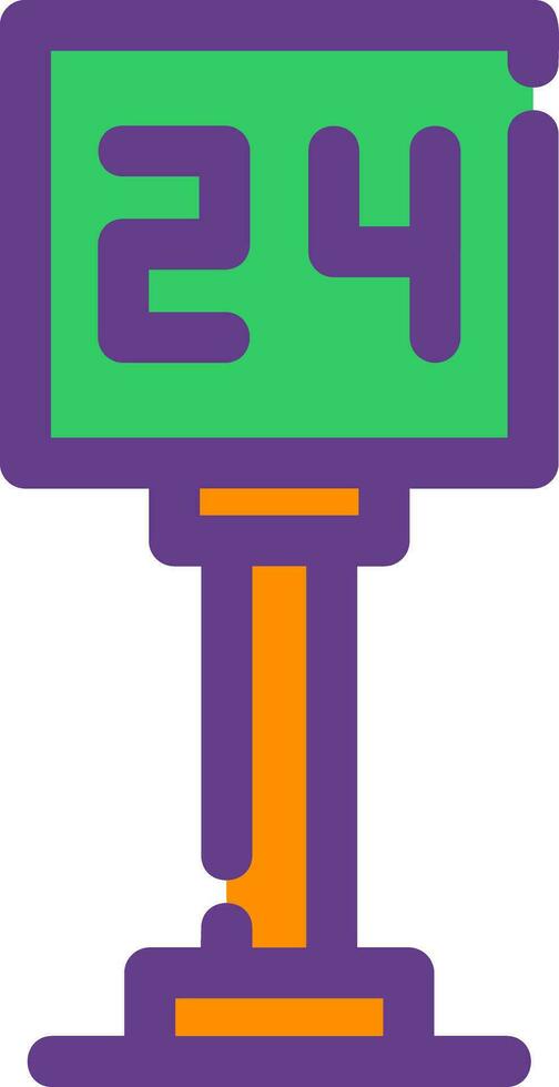 Line Filled Two Color vector