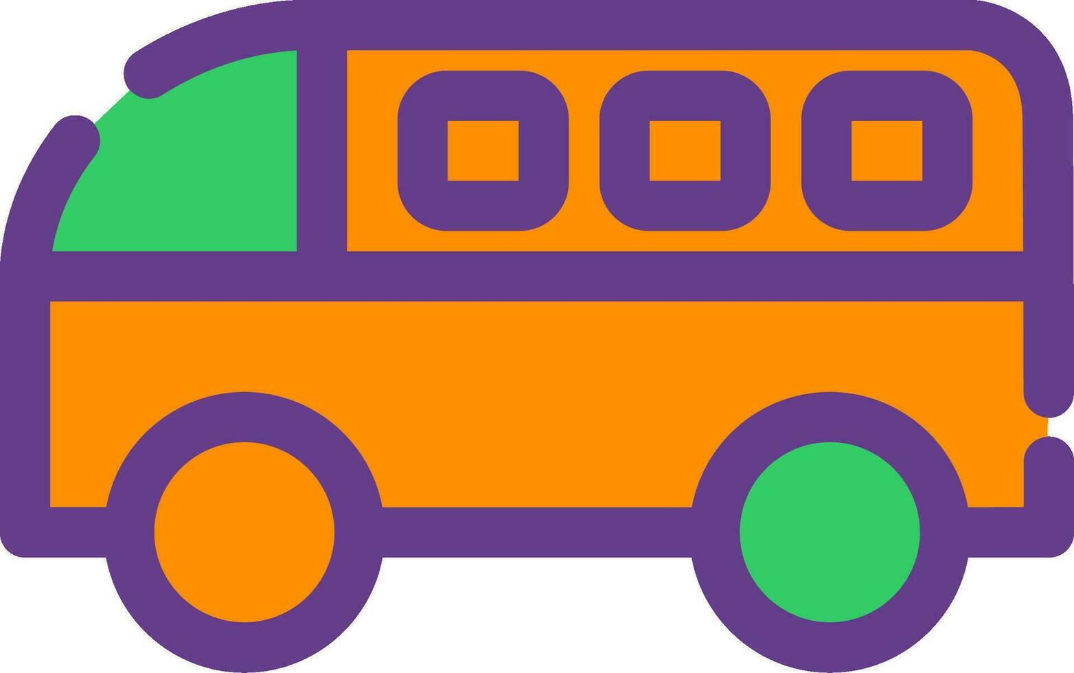 Minivan Creative Icon Design vector