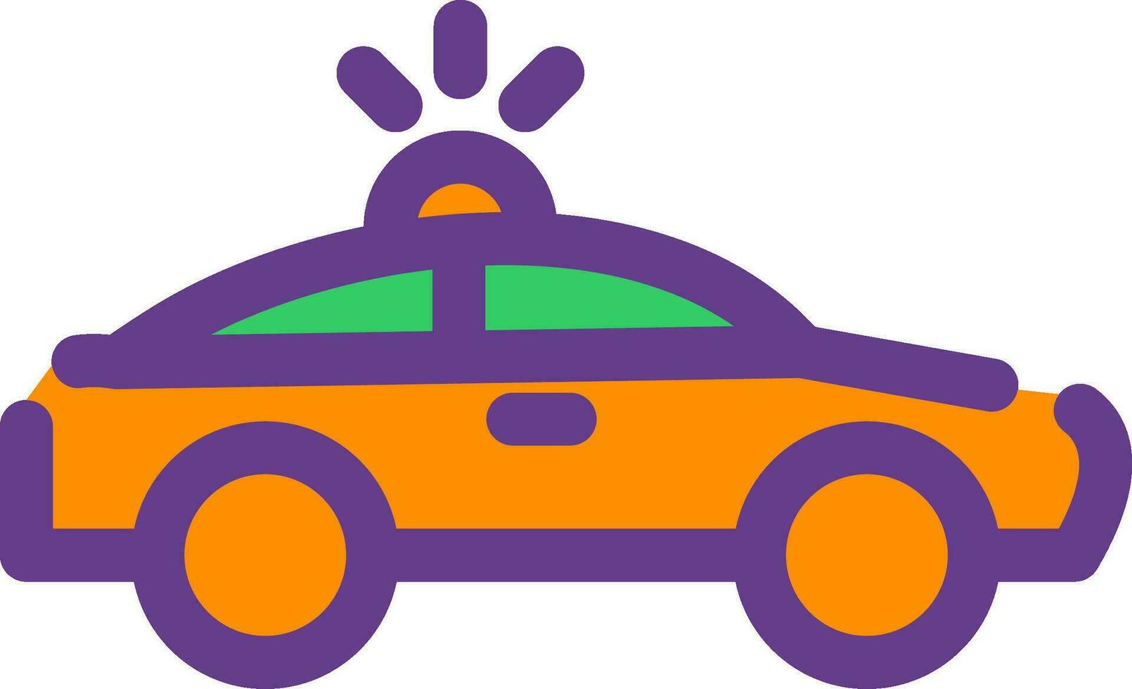 diseño de icono creativo de coche de policía vector