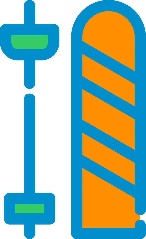 Skis Creative Icon Design vector