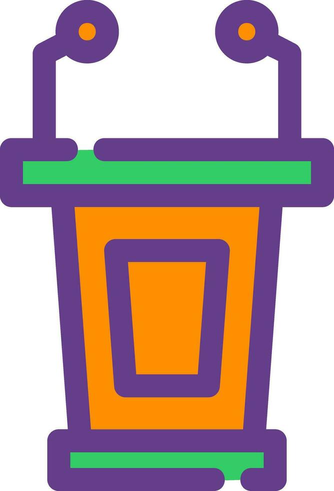 Lectern Creative Icon Design vector
