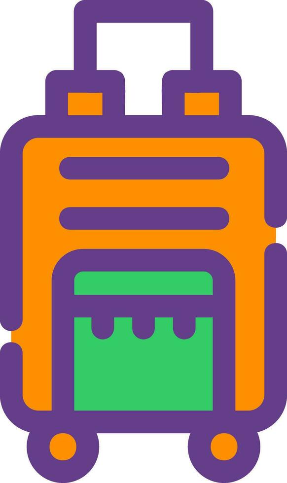 Travel Bag Creative Icon Design vector