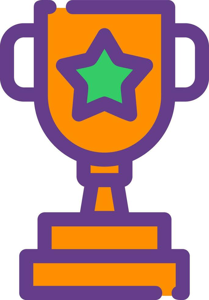 diseño de icono creativo de trofeo vector