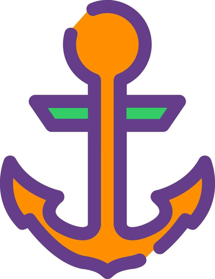 Anchor Creative Icon Design vector