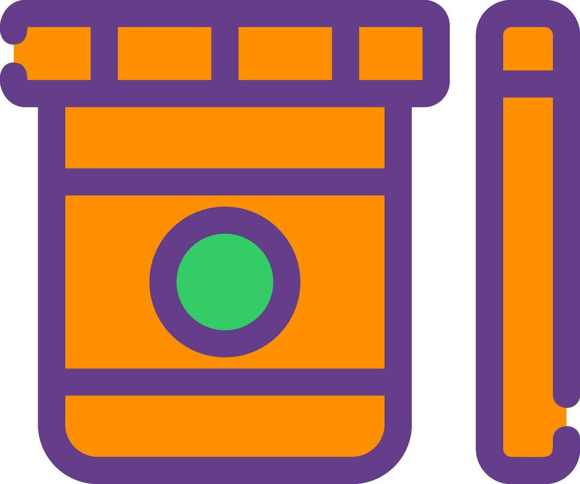 Urine Test Creative Icon Design vector
