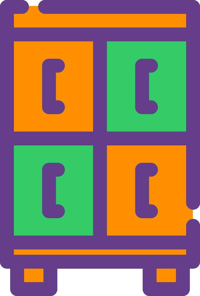 Office Locker Creative Icon Design vector