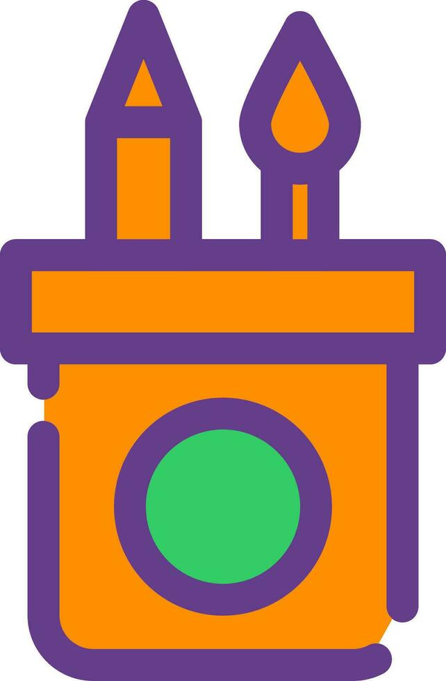 Pencil Case Creative Icon Design vector
