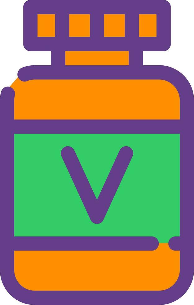 diseño de icono creativo de vitamina vector