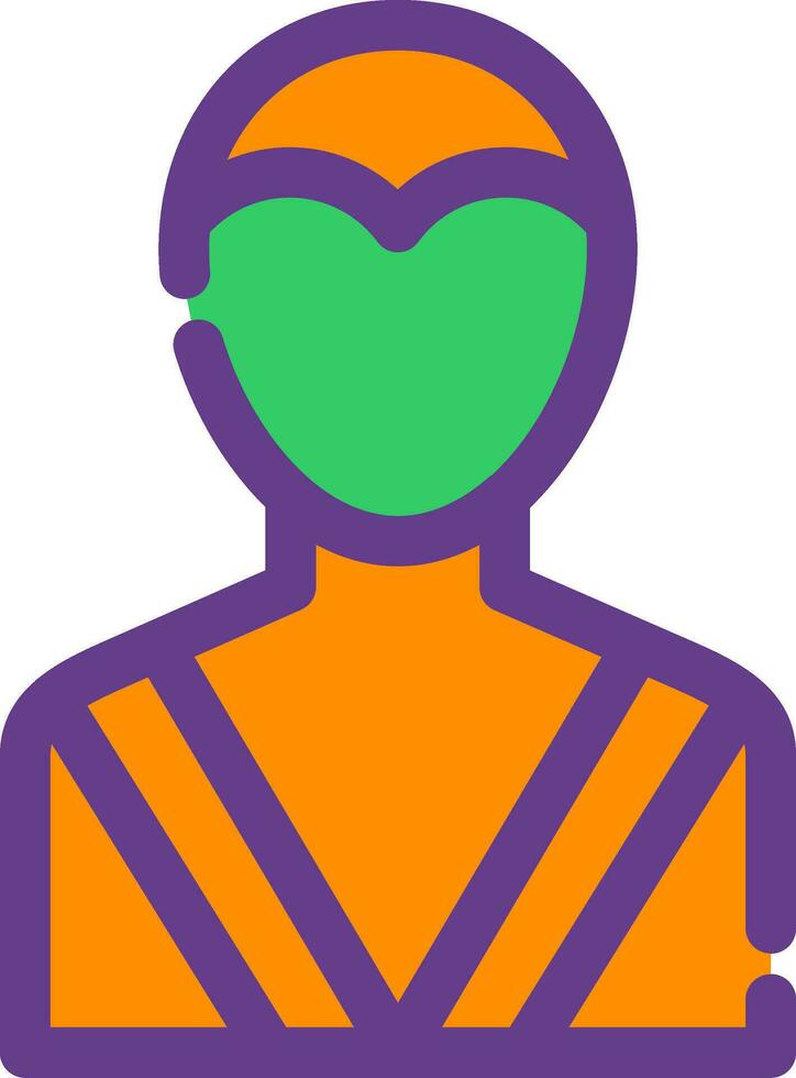 diseño de icono creativo de luchador vector