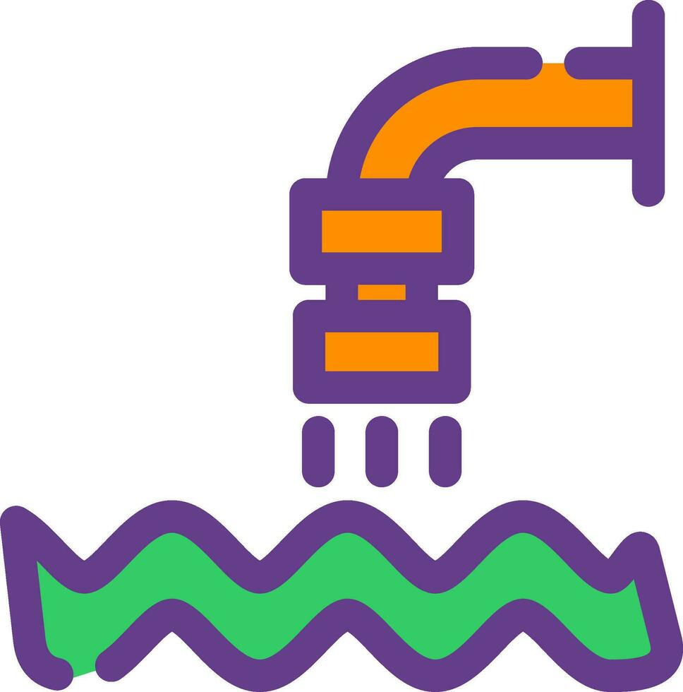 Waste Water Creative Icon Design vector