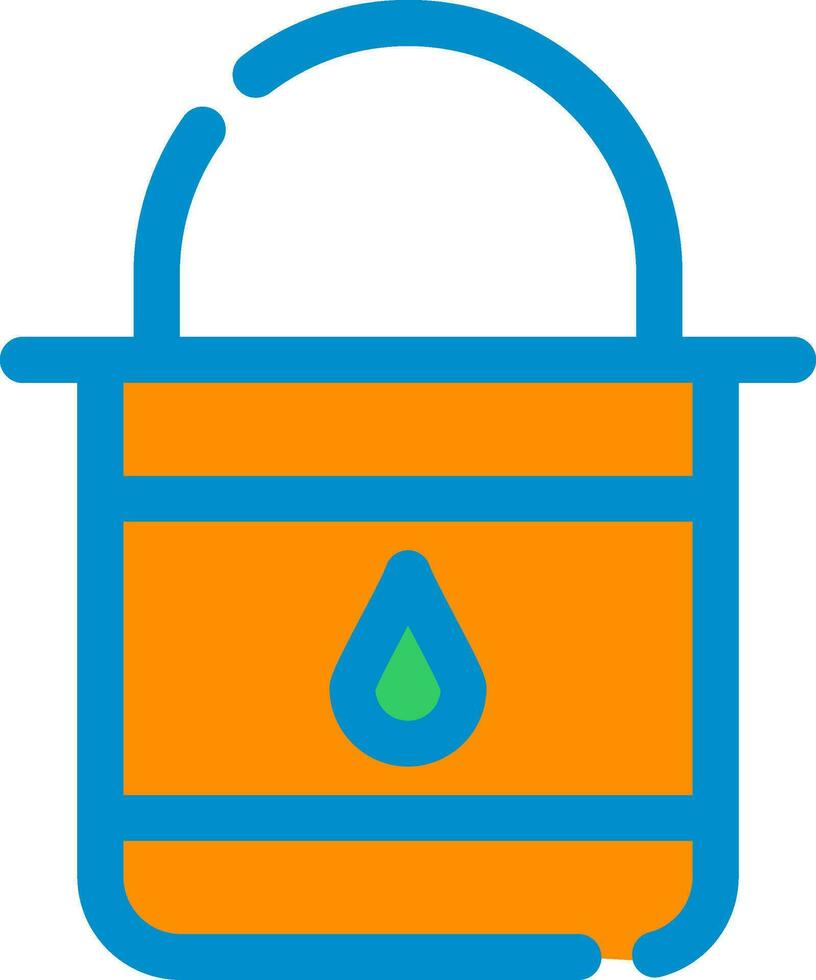 Paint Bucket Creative Icon Design vector