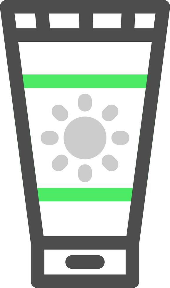 Sunscreen Creative Icon Design vector