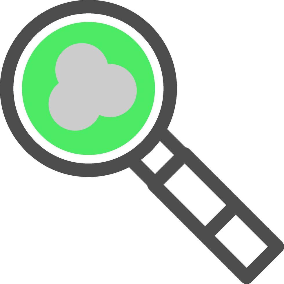 Magnifying Glass Creative Icon Design vector