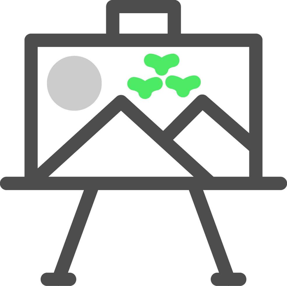 diseño de icono creativo de lienzo de pintura vector