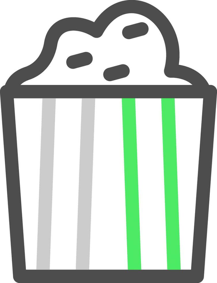 diseño de icono creativo de palomitas de maíz vector