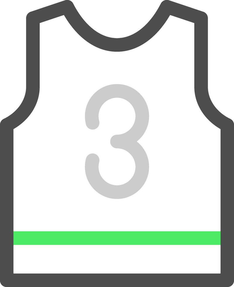 Basketball Jersey Creative Icon Design vector