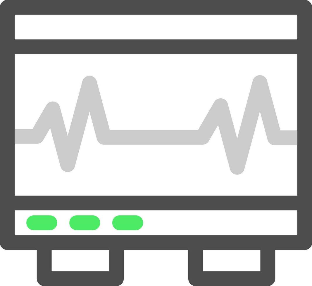Electrocardiogram Creative Icon Design vector
