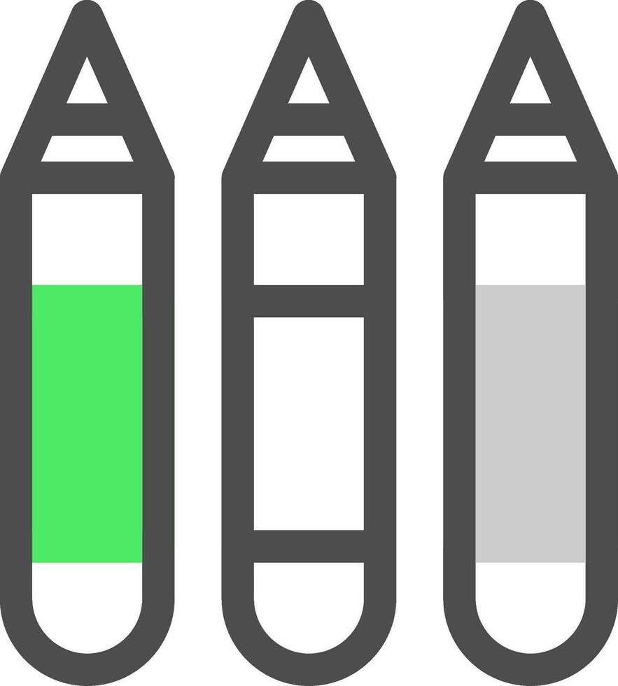 diseño de icono creativo de crayones vector