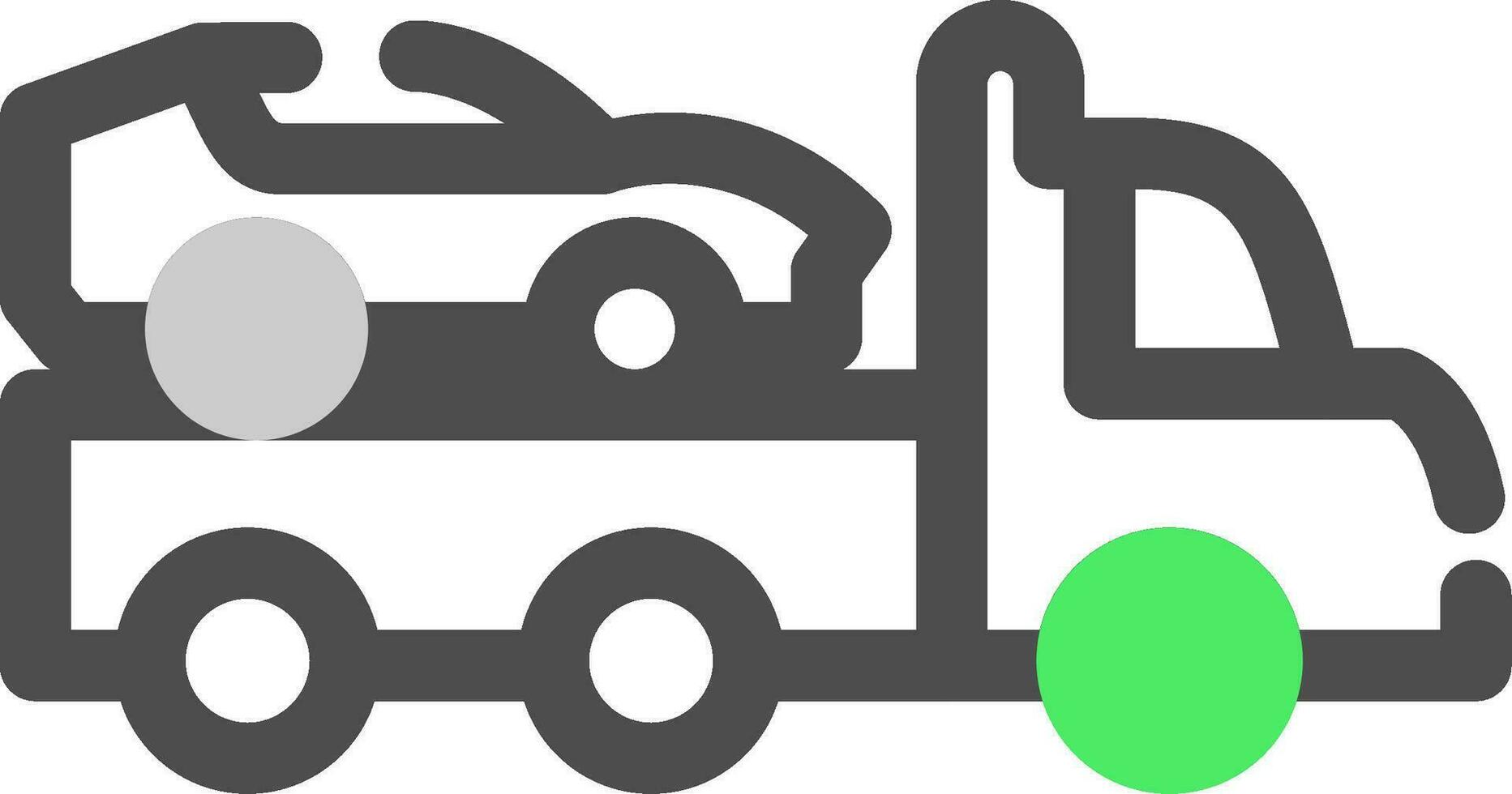 Tow Truck Creative Icon Design vector